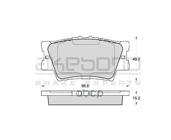 Купить КОЛОДКИ ТОРМОЗНЫЕ ДИСКОВЫЕ ЗАДНИЕ TOYOTA CAMRY 06 AN-733K