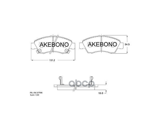 Купить КОЛОДКИ ТОРМОЗНЫЕ ДИСКОВЫЕ ПЕРЕДНИЕ HONDA JAZZ III (GE,GG,GP) 08 AN-377WK