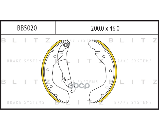 Купить КОЛОДКИ ТОРМОЗНЫЕ БАРАБАННЫЕ CHEVROLET EPICA/LACETTI/LANOS/NUBIRA/NEXIA 05- BB5020