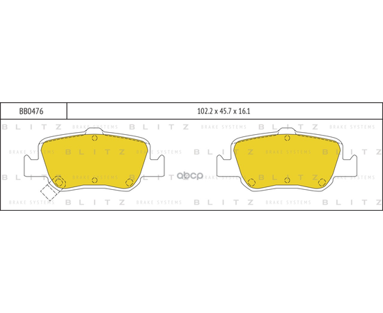 Купить КОЛОДКИ ТОРМОЗНЫЕ ДИСКОВЫЕ ЗАДНИЕ TOYOTA AURIS/COROLLA 07- BB0476