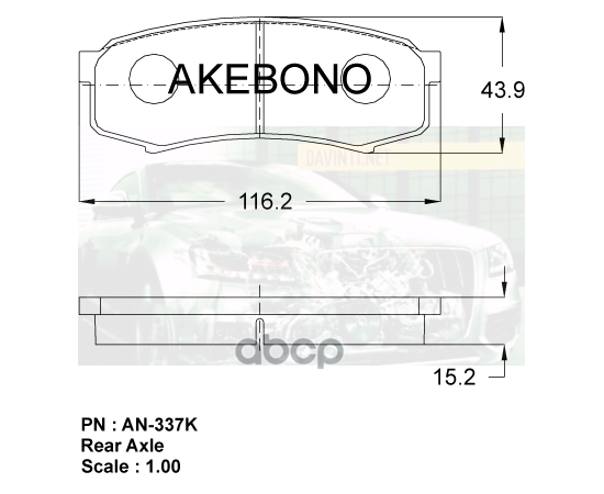 Купить КОЛОДКИ ТОРМОЗНЫЕ ДИСКОВЫЕ ЗАДНИЕ TOYOTA LC PRADO 120/150 02 AN-337K