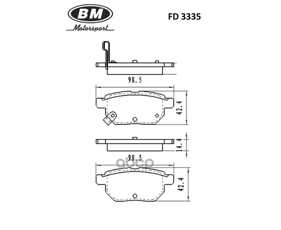 Купить КОЛОДКИ ТОРМОЗНЫЕ ДИСКОВЫЕ ЗАДНИЕ FD3335