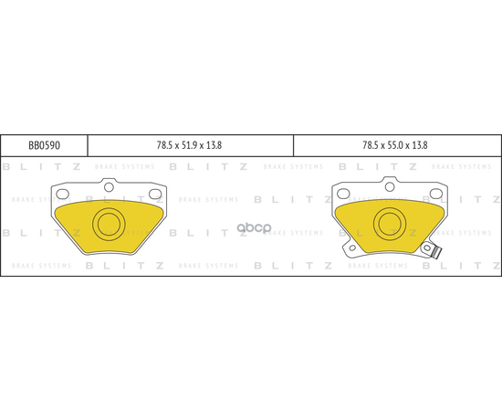 Купить КОЛОДКИ ТОРМОЗНЫЕ ДИСКОВЫЕ ЗАДНИЕ TOYOTA CELICA/COROLLA VERSO/YARIS/PRIUS 99- BB0590