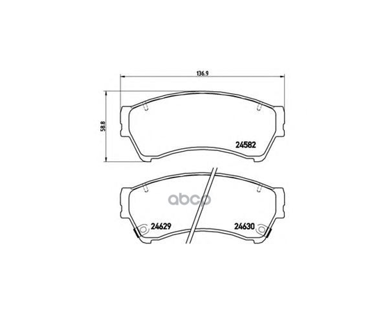 Купить КОЛОДКИ ТОРМОЗНЫЕ P49039