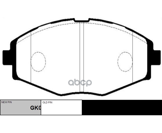 Купить КОЛОДКИ ТОРМОЗНЫЕ ДИСКОВЫЕ ПЕРЕДНИЕ DAEWOO LANOS/MATIZ 0.8/1.4/1.5I 98 (НОВ АРТ GK0430) CKKD-2