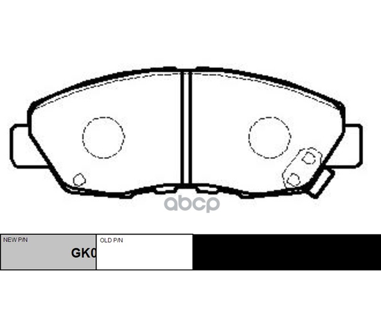 Купить КОЛОДКИ ТОРМОЗНЫЕ ДИСКОВЫЕ ПЕРЕДНИЕ HONDA ACCORD ALL 90-93CR-V 2.0I 02  (НОВ АРТ GK0321) CKHO-4