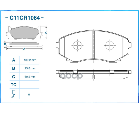 Купить ТОРМОЗНЫЕ КОЛОДКИ ПЕРЕДНИЕ LOW METALLIC C11CR1064