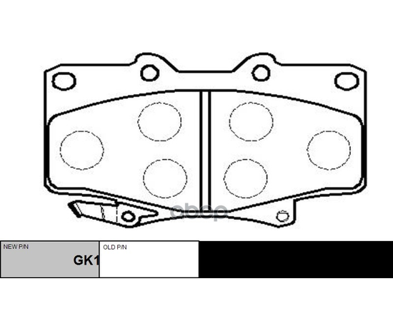 Купить КОЛОДКИ ТОРМОЗНЫЕ ДИСКОВЫЕ ПЕРЕДНИЕ TOYOTA LAND CRUISER 2.4-4.5/2.4D-4.2TD 90 (НОВ АРТ GK1019) CKT-5