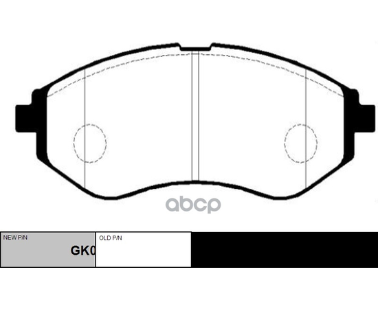 Купить КОЛОДКИ ТОРМОЗНЫЕ ДИСКОВЫЕ ПЕРЕДНИЕ DAEWOO KALOS 1.2I/1.4I 02 (НОВ АРТ GK0439) CKKD-11