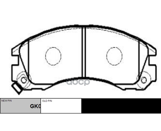 Купить КОЛОДКИ ТОРМОЗНЫЕ ДИСКОВЫЕ MITSUBISHI GALANT IV-VI, PAJERO II-III, PEUGEOT 4007 (НОВ АРТ GK0582) CKM-14