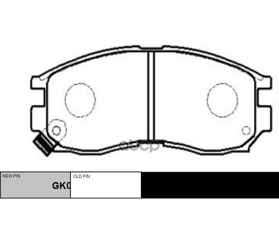 Купить КОЛОДКИ ТОРМОЗНЫЕ ДИСКОВЫЕ ПЕРЕДНИЕ MITSUBISHI GALANT 1.8-2.0TD 87-96/SPACE WAGON 91-98 (НОВ АРТ GK0575) CKM-7