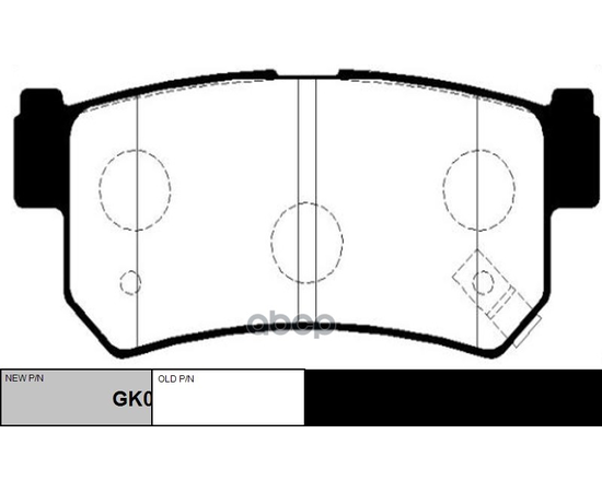 Купить КОЛОДКИ ТОРМОЗНЫЕ ДИСКОВЫЕ ЗАДНИЕ DAEWOO REXTON 3.2I/2.9TD, SSANGYONG REXTON 3.2I/2.7XDI/2.9D 02 (НОВ АРТ GK0558) CKKS-2