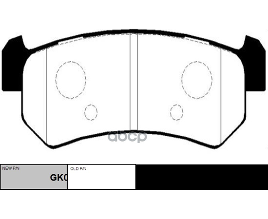 Купить КОЛОДКИ ТОРМОЗНЫЕ ДИСКОВЫЕ ЗАДНИЕ DAEWOO NUBIRA 1.6I/1.8I 03 (НОВ АРТ GK0442) CKKD-14