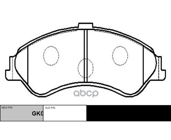 Купить КОЛОДКИ ТОРМОЗНЫЕ ДИСКОВЫЕ (НОВ АРТ GK0147) CKF-2