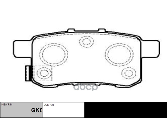 Купить КОЛОДКИ ТОРМОЗНЫЕ ДИСКОВЫЕ ЗАДНИЕ HONDA ACCORD ALL 08 (НОВ АРТ GK0341) CKHO-24