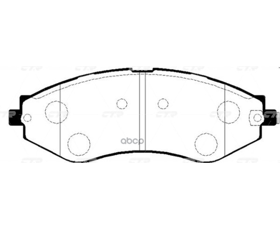 Купить КОЛОДКИ ТОРМОЗНЫЕ ДИСКОВЫЕ ПЕРЕДНИЕ DAEWOO NUBIRA/EVANDA, CHEVROLET LACETTI/EPICA 03 (СТАРЫЙ АРТ. CKKD-12) GK0440