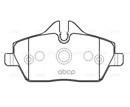 Купить КОЛОДКИ ТОРМОЗНЫЕ ДИСКОВЫЕ ПЕРЕДНИЕ BMW E87 1.6I/1.8D 04 (СТАРЫЙ АРТ. CKB-25) GK0025