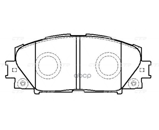 Купить КОЛОДКИ ТОРМОЗНЫЕ ДИСКОВЫЕ ПЕРЕДНИЕ TOYOTA PRIUS 1.8HYBRID 09 (СТАРЫЙ АРТ. CKT-173) GK1186