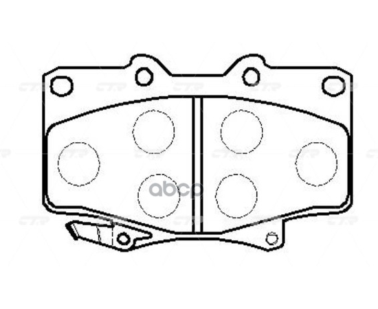 Купить КОЛОДКИ ТОРМОЗНЫЕ ДИСКОВЫЕ ПЕРЕДНИЕ TOYOTA LAND CRUISER 2.4-4.5/2.4D-4.2TD 90 (СТАРЫЙ АРТ. CKT-5) GK1019