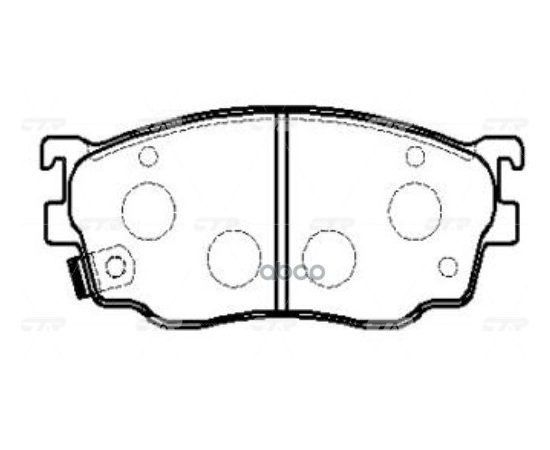 Купить КОЛОДКИ ТОРМОЗНЫЕ ДИСКОВЫЕ ПЕРЕДНИЕ MAZDA 626 GW 1 (СТАРЫЙ АРТ. CKMZ-19) GK0665