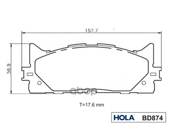 Купить ТОРМОЗНЫЕ КОЛОДКИ ДИСКОВЫЕ ПЕРЕДНИЕ TOYOTA CAMRY (V30,V40,V50), LEXUS ES(V40/V60) BD874