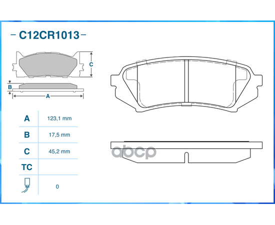 Купить ТОРМОЗНЫЕ КОЛОДКИ ЗАДНИЕ LOW METALLIC C12CR1013