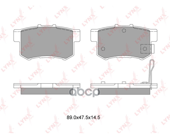 Купить КОЛОДКИ ТОРМОЗНЫЕ ЗАДНИЕ ПОДХОДИТ ДЛЯ HONDA CR-V 02-06/CIVIC 06 BD-3401