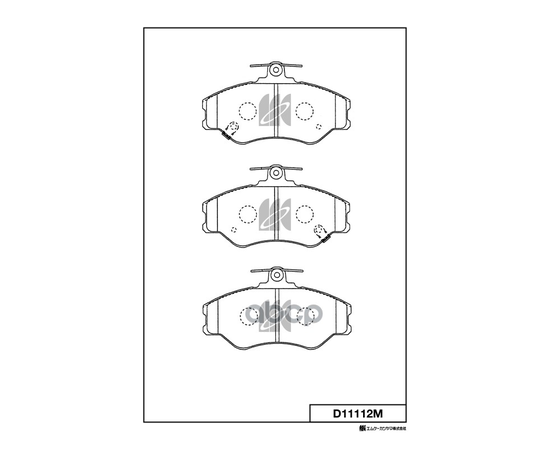 Купить КОЛОДКИ ТОРМОЗНЫЕ ДИСКОВЫЕ HYUNDAI H100 94- D11112M