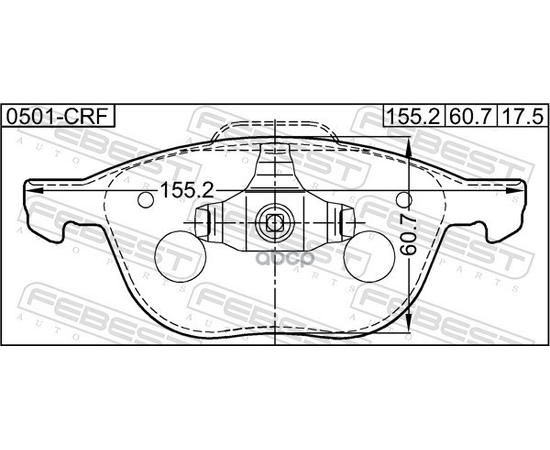 Купить КОЛОДКИ ТОРМОЗНЫЕ КОМПЛЕКТ 0501-CRF