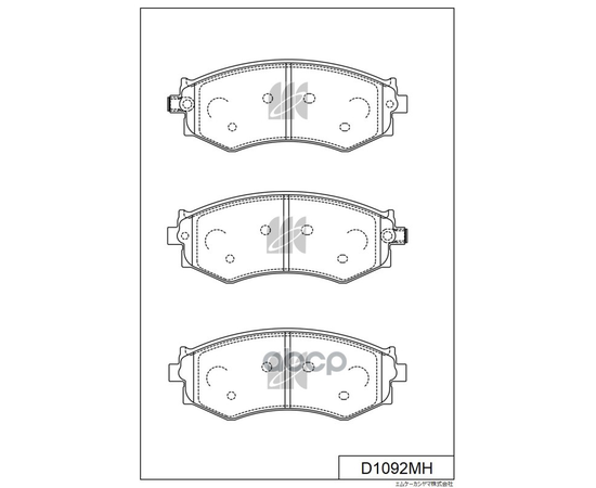 Купить КОЛОДКИ ТОРМОЗНЫЕ ДИСКОВЫЕ D1092MH