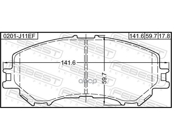 Купить КОЛОДКИ ТОРМОЗНЫЕ ПЕРЕДНИЕ КОМПЛЕКТ NISSAN X-TRAIL 0201-J11EF