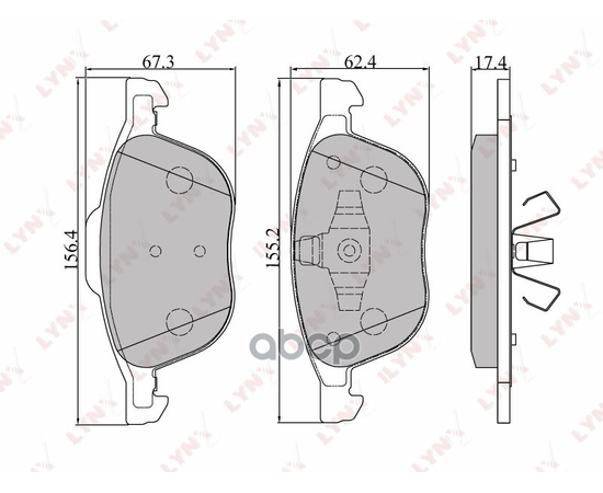 Купить КОЛОДКИ ТОРМОЗНЫЕ ПЕРЕДНИЕ ПОДХОДИТ ДЛЯ FORD FOCUS II/FOCUS C-MAX/KUGA 08, MAZDA 3 03/MAZDA 5 05, VOLVO C30 06/S40 04 BD-3001