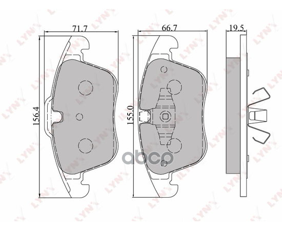 Купить КОЛОДКИ ТОРМОЗНЫЕ ПЕРЕДНИЕ ПОДХОДИТ ДЛЯ FORD MONDEO IV 07/S-MAX 06/GALAXY 06, LANDROVER FREELANDER II 06, VOLVO S80/V70 06 BD-3004