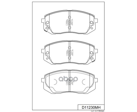 Купить КОЛОДКИ ТОРМОЗНЫЕ (С АНТИСКРИПНОЙ ПЛАСТИНОЙ) D11230MH