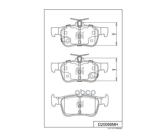 Купить КОЛОДКИ ТОРМОЗНЫЕ ДИСКОВЫЕ D20089MH