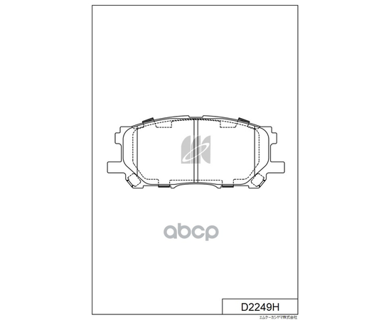 Купить КОЛОДКИ ТОРМОЗНЫЕ ДИСКОВЫЕ ПЕР. LEXUS RX300 ALL 03- D2249H