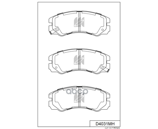 Купить КОЛОДКИ ТОРМОЗНЫЕ ДИСКОВЫЕ ПЕР. ISUZU TROOPER 91-00,00- D4031MH