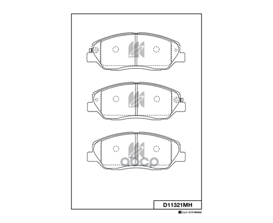 Купить КОЛОДКИ ТОРМОЗНЫЕ ДИСК. С АНТИСКРИПН.ПЛАСТ. D11321MH