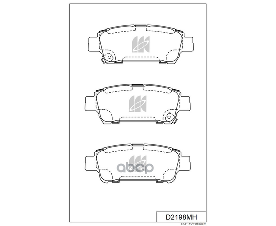 Купить КОЛОДКИ ТОРМОЗНЫЕ ДИСКОВЫЕ ЗАДН. TOYOTA PREVIA,AVENSIS D2198MH