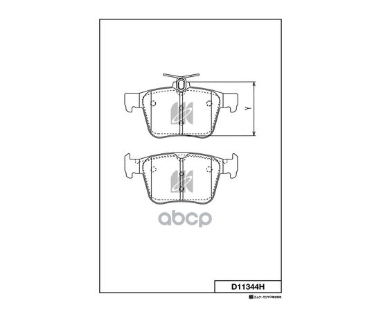 Купить КОЛОДКИ ТОРМОЗНЫЕ ДИСКОВЫЕ VW GOLF VII, AUDI A3 (8V_) D11344H