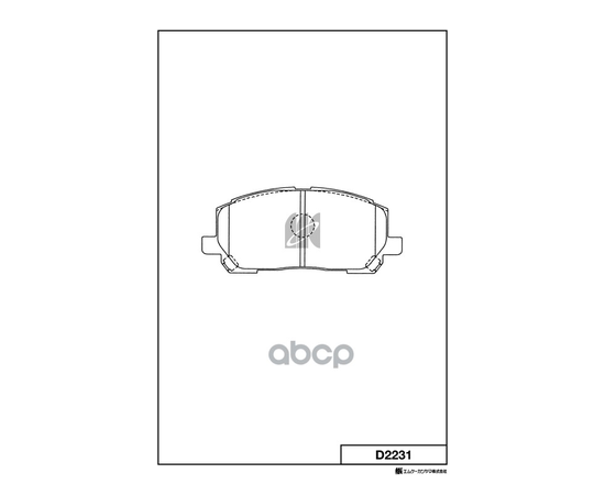 Купить КОЛОДКИ ТОРМОЗНЫЕ ДИСКОВЫЕ LEXUS RX300 V6 00-01 D2231