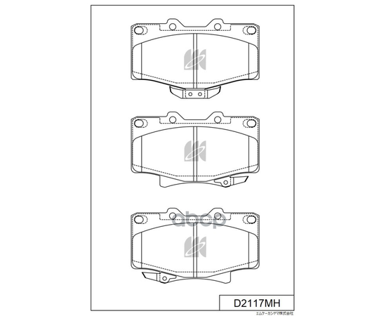 Купить КОЛОДКИ ТОРМОЗНЫЕ ДИСКОВЫЕ D2117MH