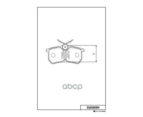 Купить КОЛОДКИ ТОРМОЗНЫЕ ДИСКОВЫЕ D20009H