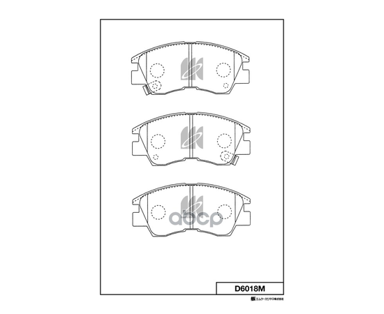 Купить КОЛОДКИ ТОРМОЗНЫЕ ДИСКОВЫЕ ПЕР. MITSUBISHI PAJERO I,MONTERO,L200,L300 86-96 D6018M