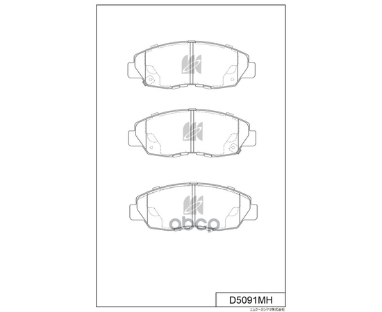 Купить КОЛОДКИ ТОРМОЗНЫЕ ДИСК. С АНТИСКРИПН.ПЛАСТ. D5091MH