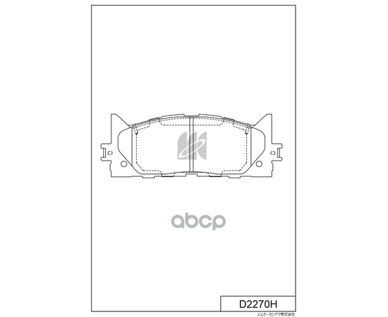 Купить КОЛОДКИ ТОРМОЗНЫЕ ДИСКОВЫЕ ПЕР. TOYOTA CAMRY (V4/V5) 06 D2270H