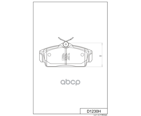 Купить КОЛОДКИ ТОРМОЗНЫЕ ДИСКОВЫЕ ПЕР.NISSAN ALMERA 00-,PRIMERA 96-02 D1230H