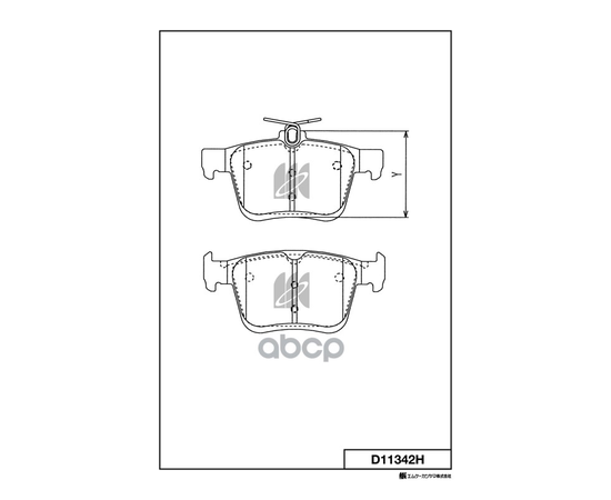 Купить КОЛОДКИ ТОРМОЗНЫЕ ДИСКОВЫЕ VW GOLF VII, AUDI A3 (8V_) D11342H