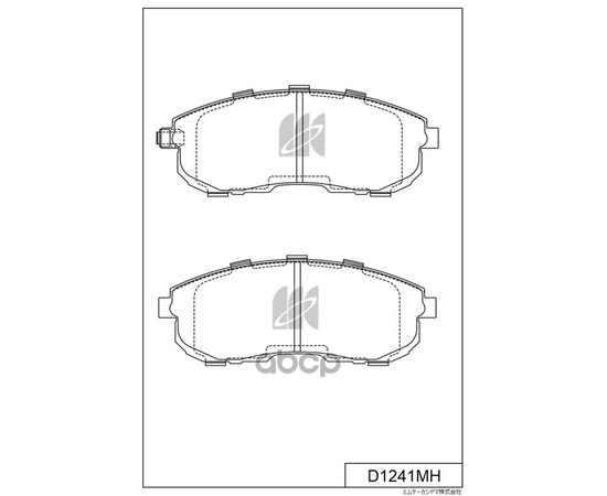 Купить КОЛОДКИ ТОРМОЗНЫЕ ДИСКОВЫЕ NISSAN SKYLINE V35 01, SUZUKI SX-4 06 D1241MH