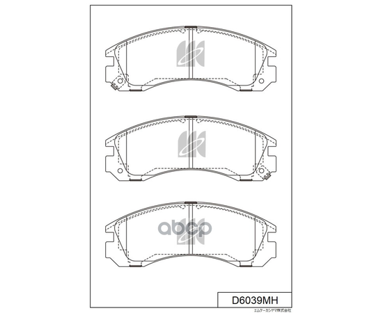 Купить КОЛОДКИ ТОРМОЗНЫЕ ДИСКОВЫЕ ПЕР MITSUBISHI OUTLANDER I/II/III 02 D6039MH